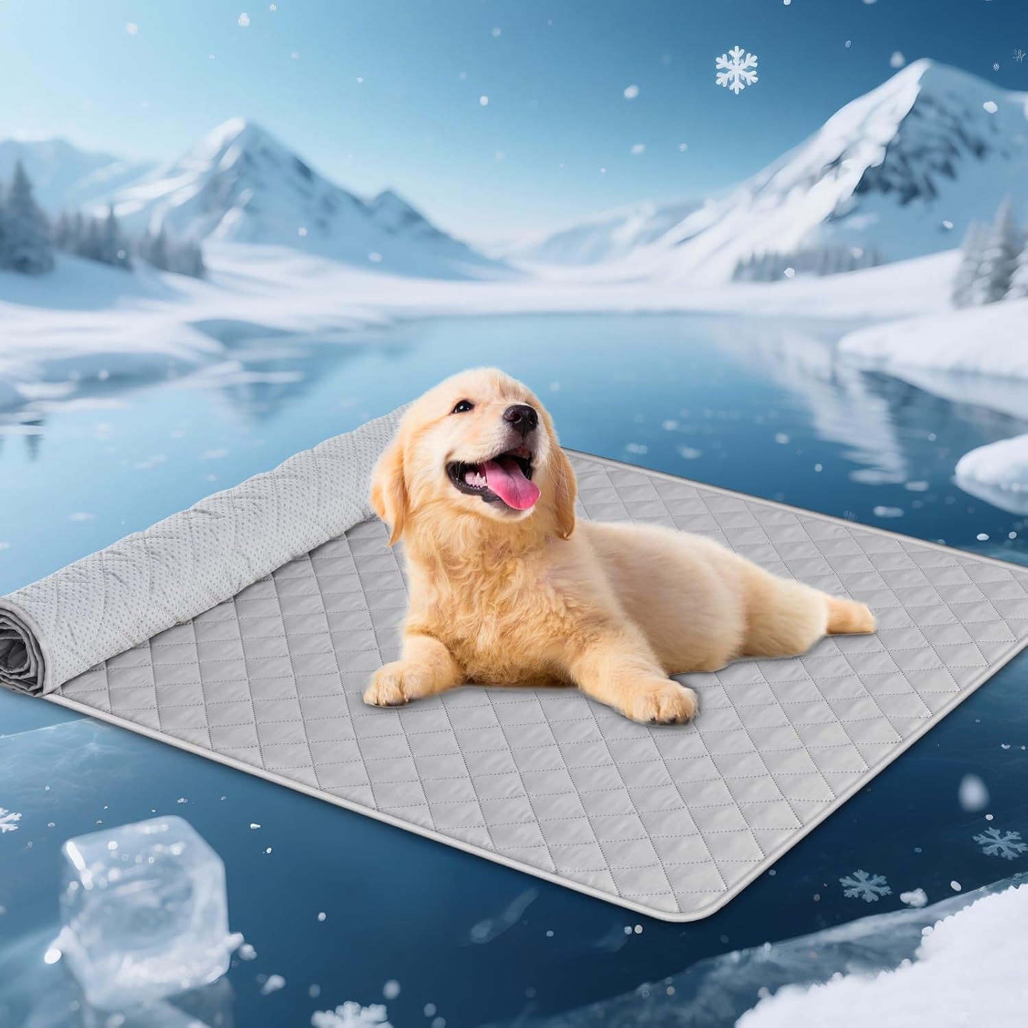 H.VERSAILTEX Dog Cooling Mat for Sofa, Anti-Slip Protector