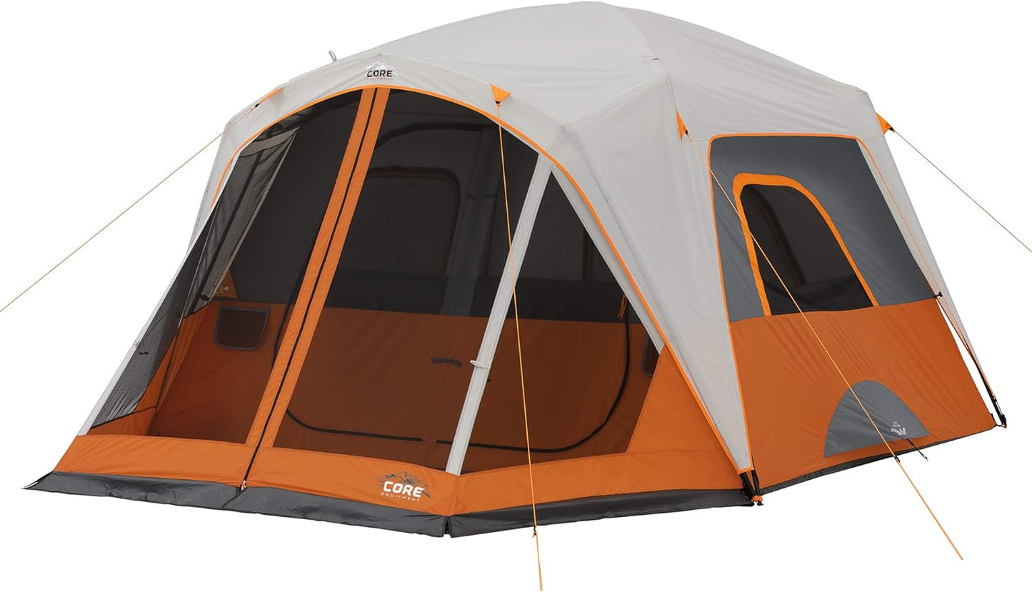 CORE Family Camping Tent for 4 or 6 People with Gear Loft