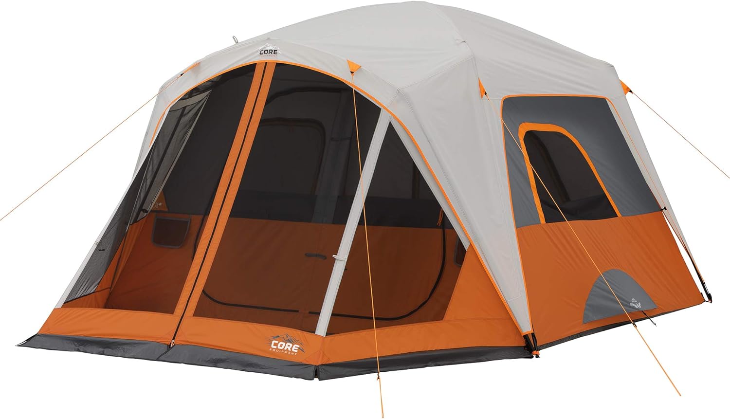 CORE Family Camping Tent for 4 or 6 People with Gear Loft