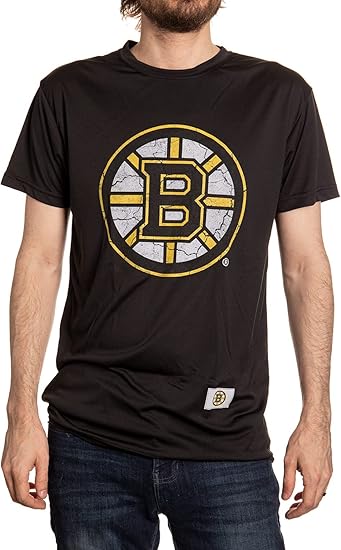 NHL Mens Loose Fit Performance Rashguard Short Sleeve Shirt