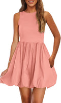 Summer Dresses for Women 2025 Casual Sleeveless Tank Mini Dress S=US