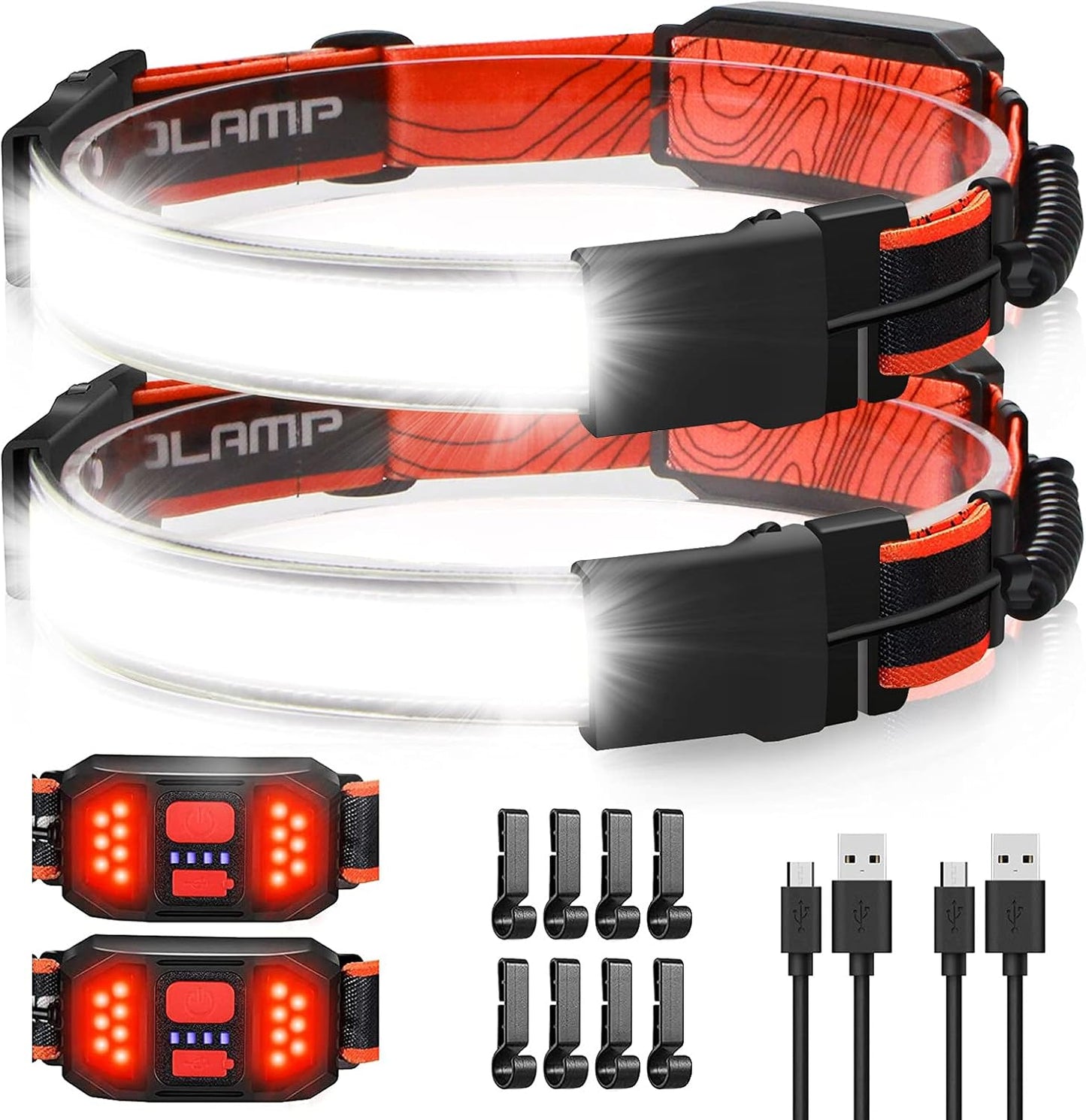 1000lm USB Rechargeable Headlamp: Lightweight Waterproof for Camping