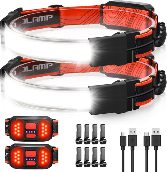 1000lm USB Rechargeable Headlamp: Lightweight Waterproof for Camping