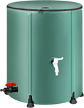 Collapsible Rain Barrel Water Storage Container - Portable 53 Gallon