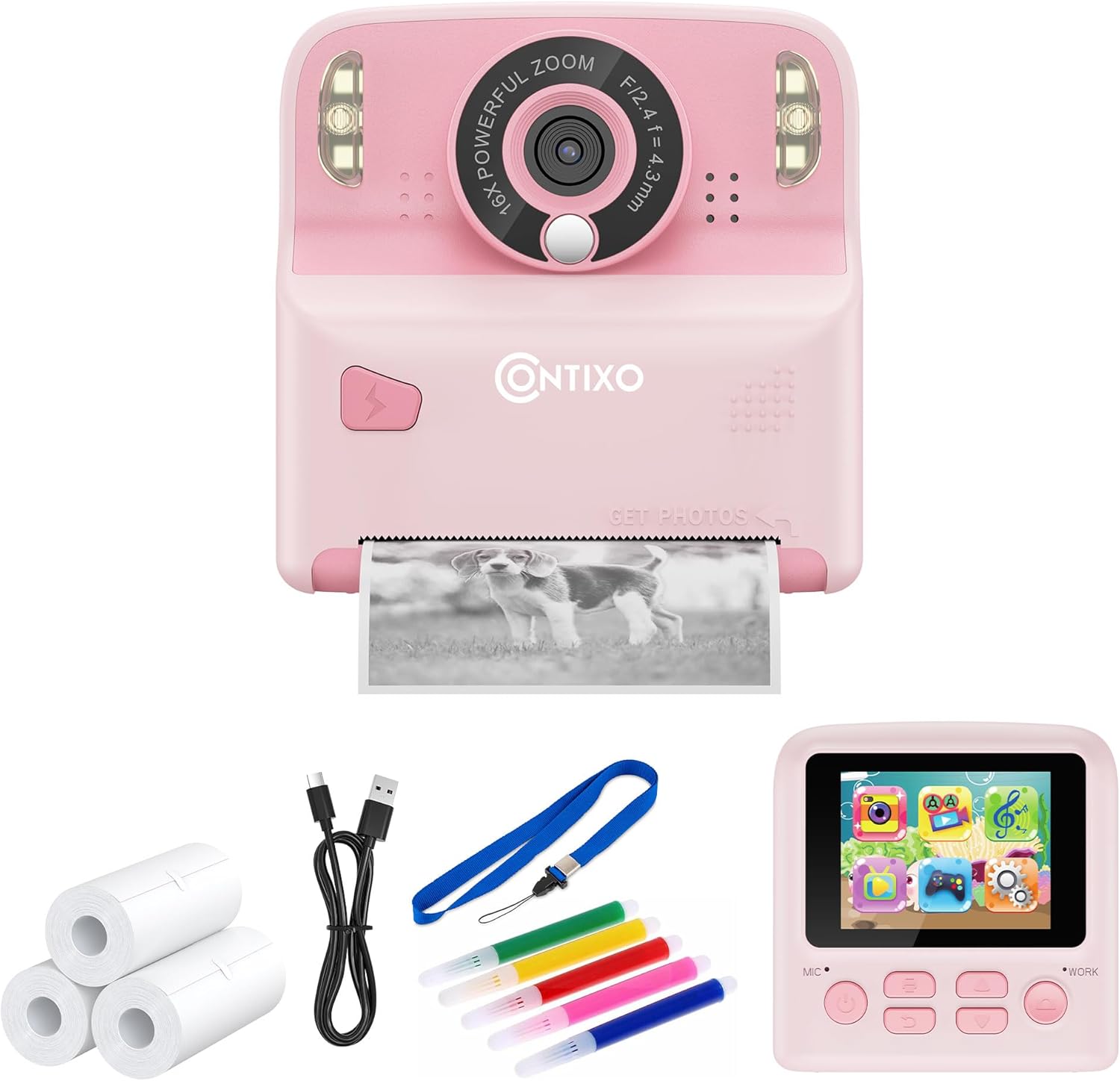 Contixo KC2 Kids Instant Print Camera - Capture Memories Instantly!