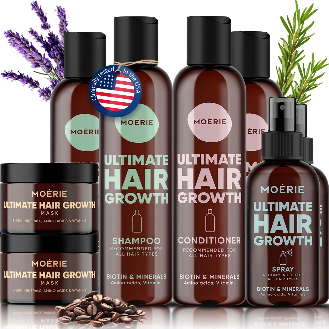 Moerie Shampoo and Conditioner Mega Pack for Thicker Hair