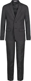 Van Heusen Boys' 2-Piece Formal Dresswear Suit - Heather Poplin Look