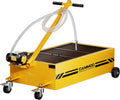 25 Gal Electric Oil Drain Pan with 110V Pump - High Flow and Heavy