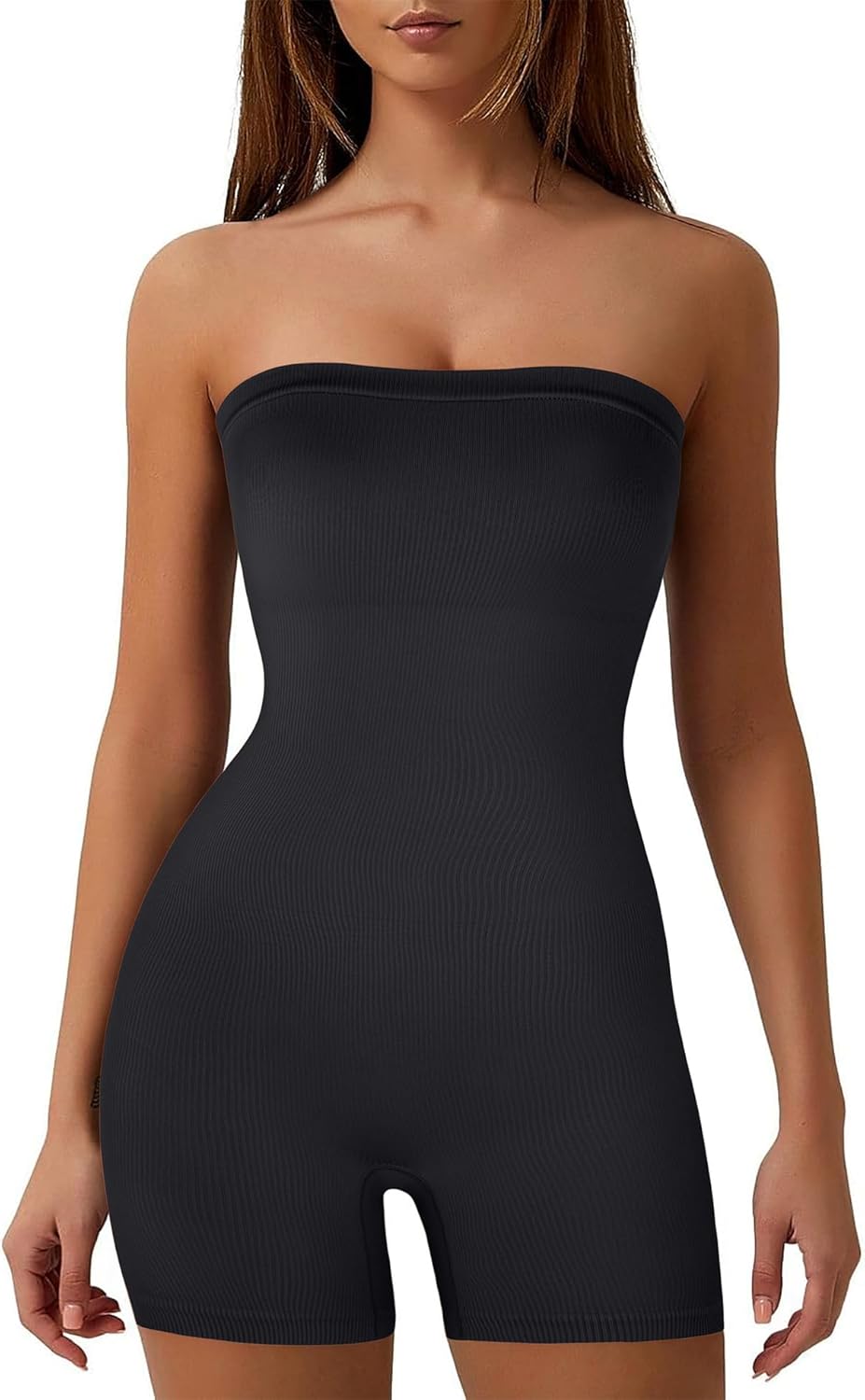 Popilush Shapewear Tube Romper - Strapless Jumpsuit for All
