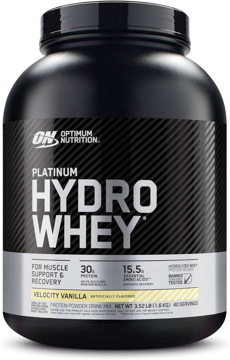 Optimum Nutrition Platinum Hydrowhey Protein Powder for Muscle Gain