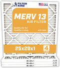 Filter King 25x29x1 Air Filter 4-Pack - MERV 13 Performance