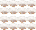 Large Table Leg Floor Protectors 1-15/16 in to 2-1/16 in - Clear 16