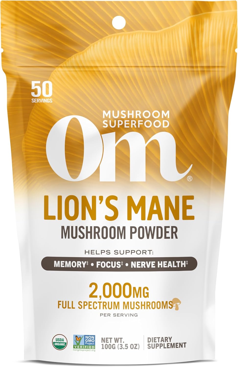 USA Organic Lion's Mane Mushroom Powder | Boost Memory & Focus