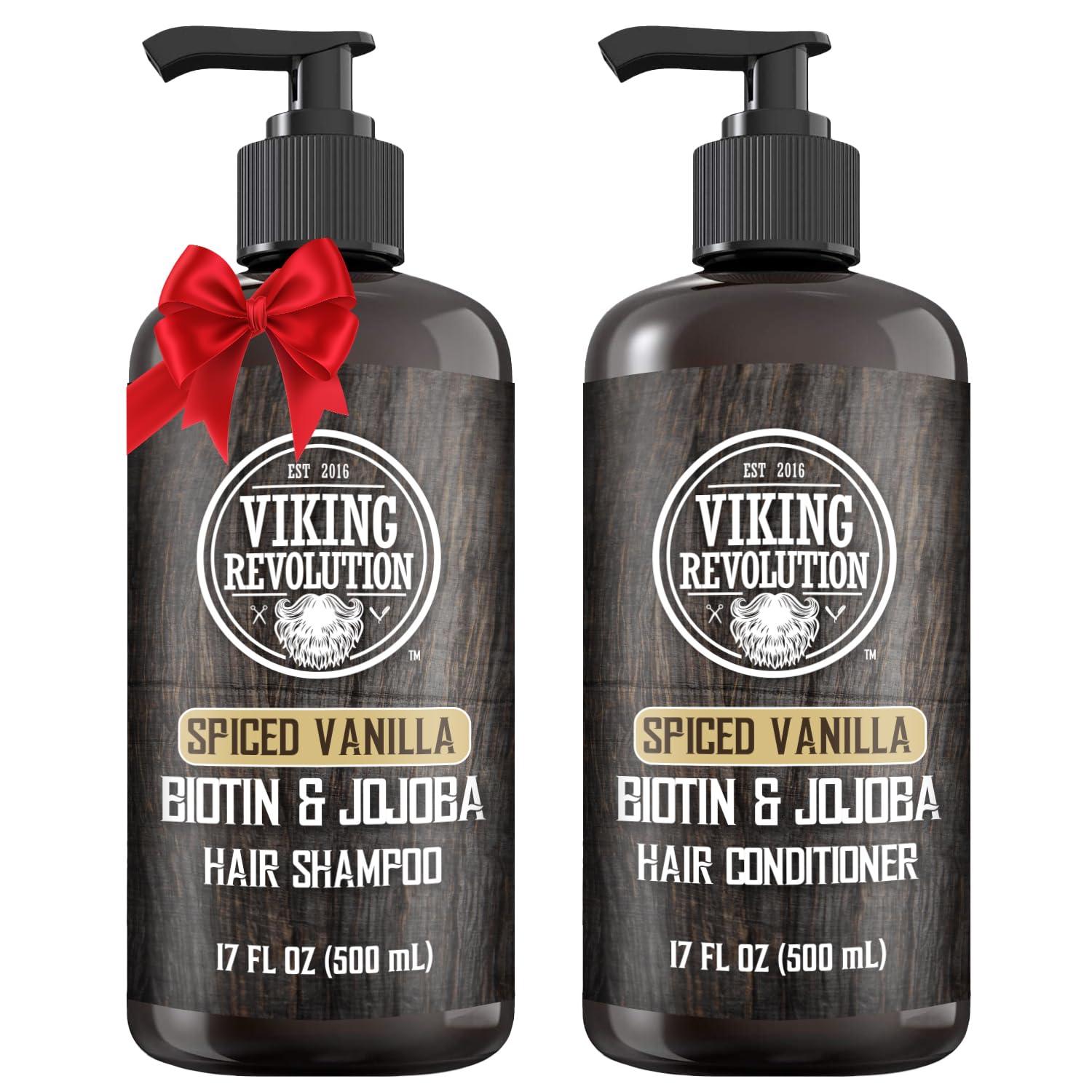 Viking Revolution Spiced Vanilla Men's Hair Set - Fight Thinning Hair