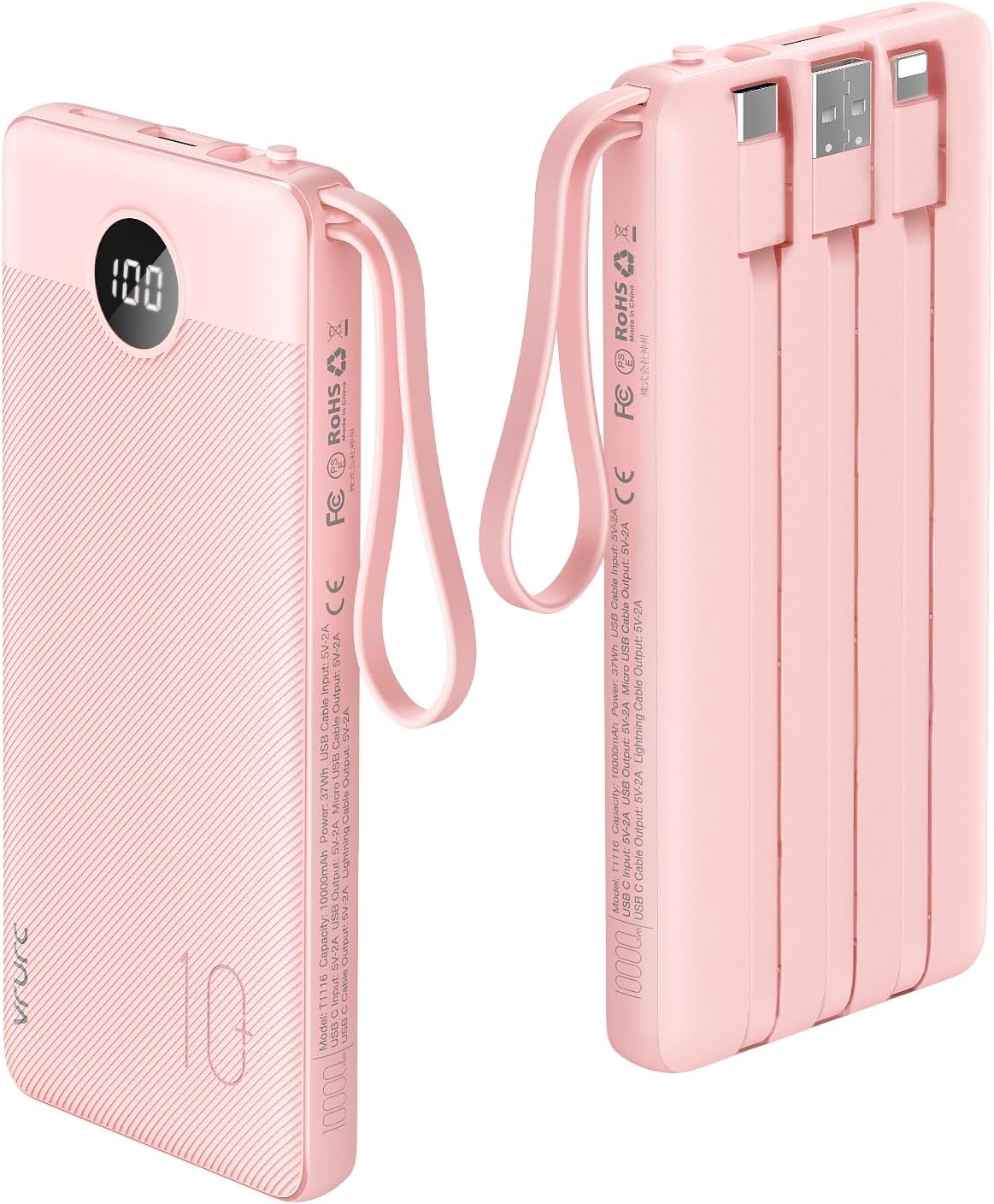 Compact 10000mAh Portable Power Bank - Ultimate Travel Essential