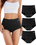 TANSTC Period Underwear for Women Heavy Flow - 3 Pack High Waisted