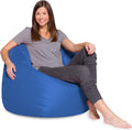 48in Royal Blue Bean Bag Chair for Kids Teens and Adults - Removable
