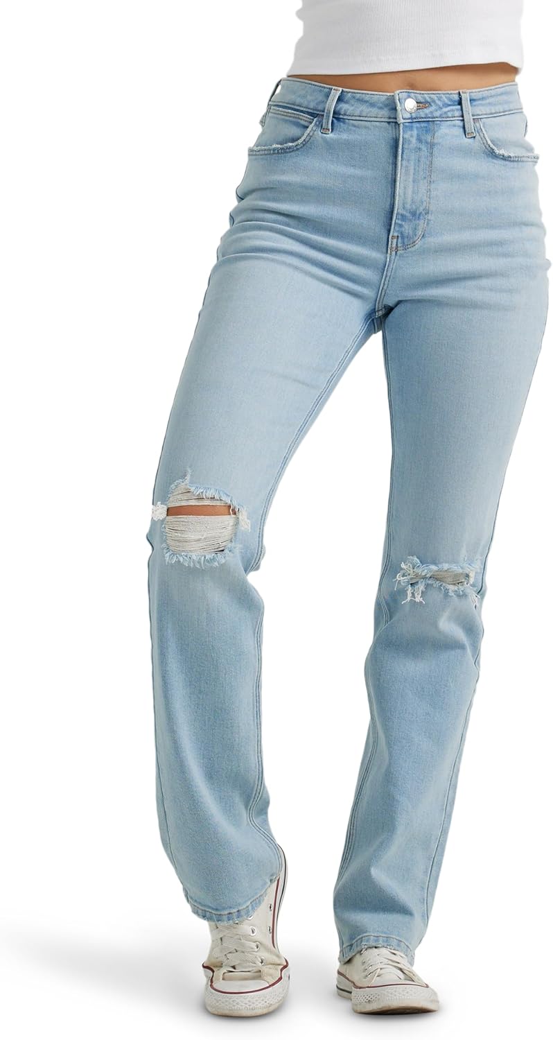 Wrangler Women's High Rise True Straight Fit Jean for All Sizes