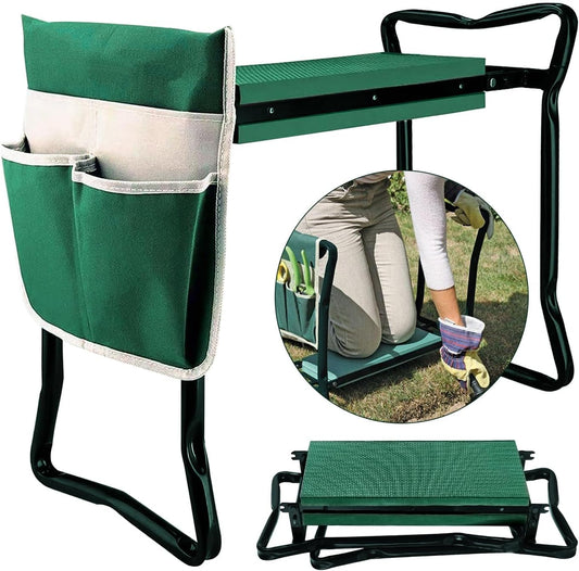 Garden Kneeler Seat with Upgraded Kneeling Pad for Comfort