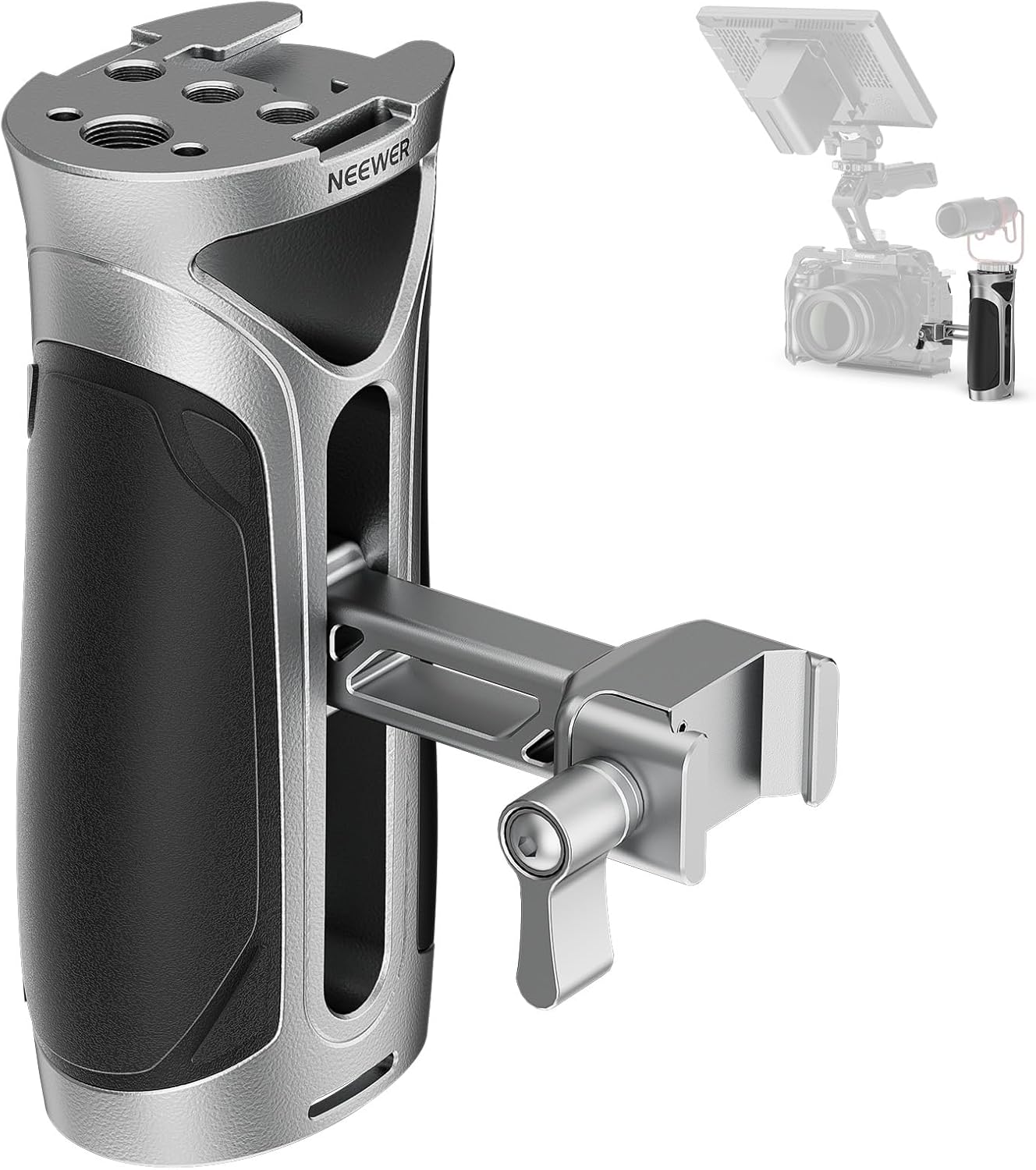NEEWER Side Handle with NATO Clamp for Enhanced Handheld Shooting