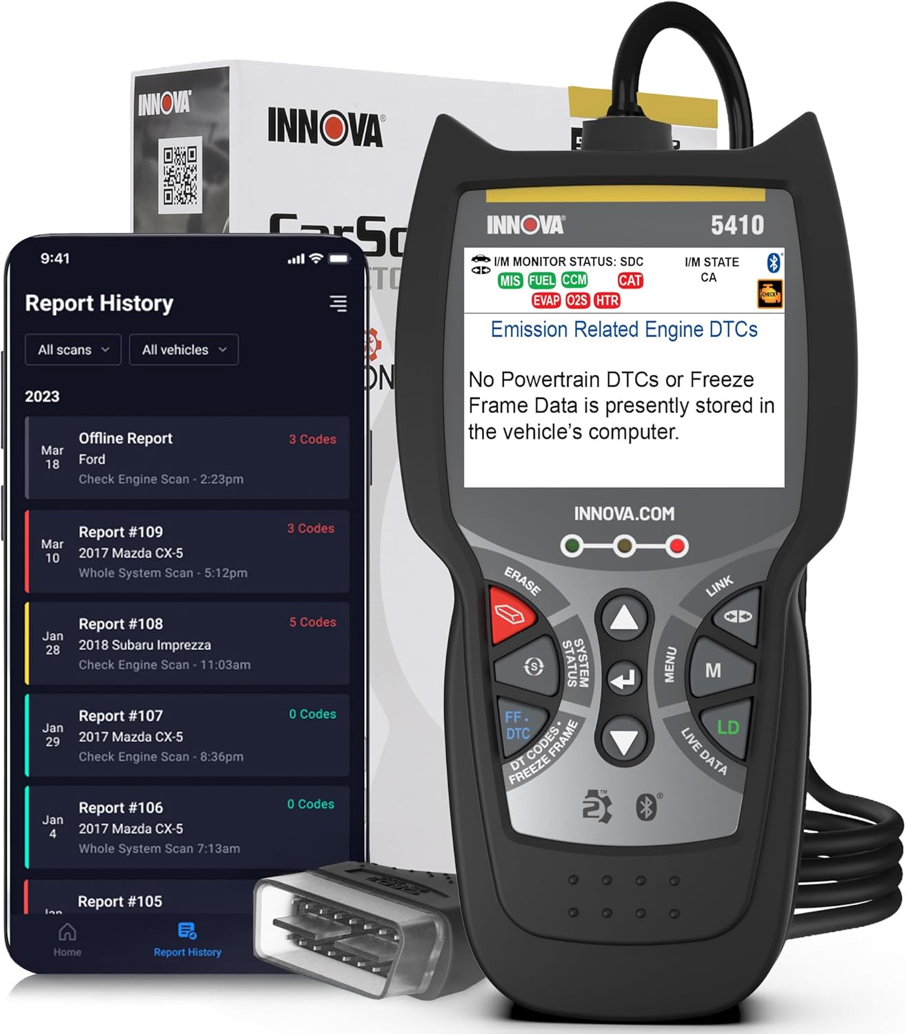 Innova 5410 OBD2 Scanner Diagnostic Tool for Cars & Trucks