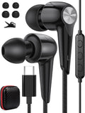 USB C Earbuds Headphones with Mic for iPhone 16/15 - Wired Type C