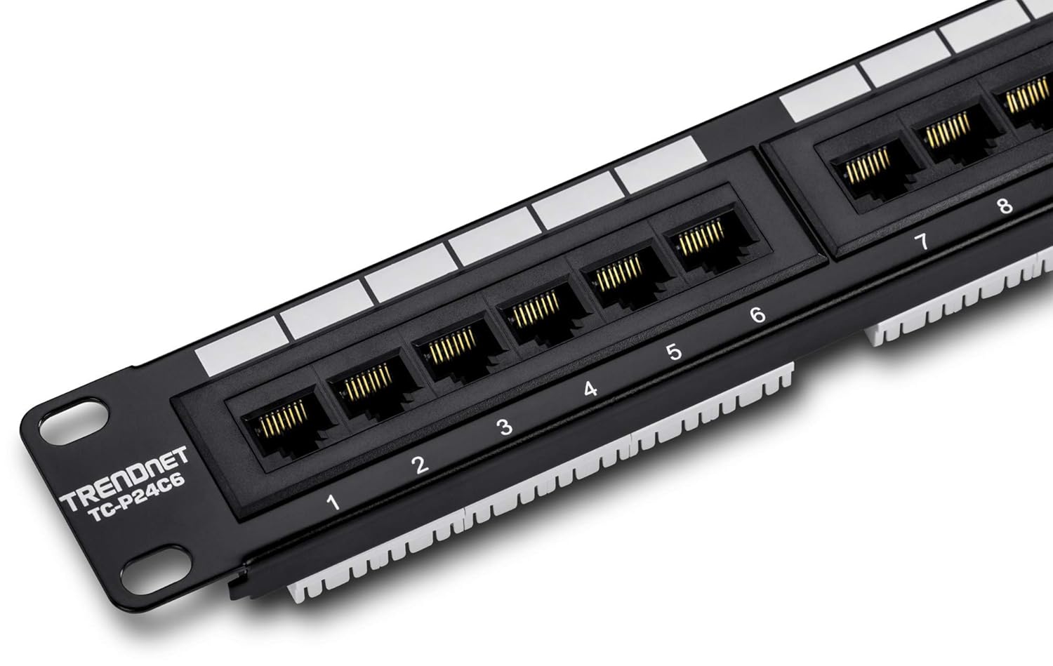 TRENDnet 24-Port Cat6 Patch Panel for Ethernet and Gigabit Use