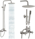 Gotonovo Outdoor Shower Fixtures - Stainless Steel Rain Shower Kit