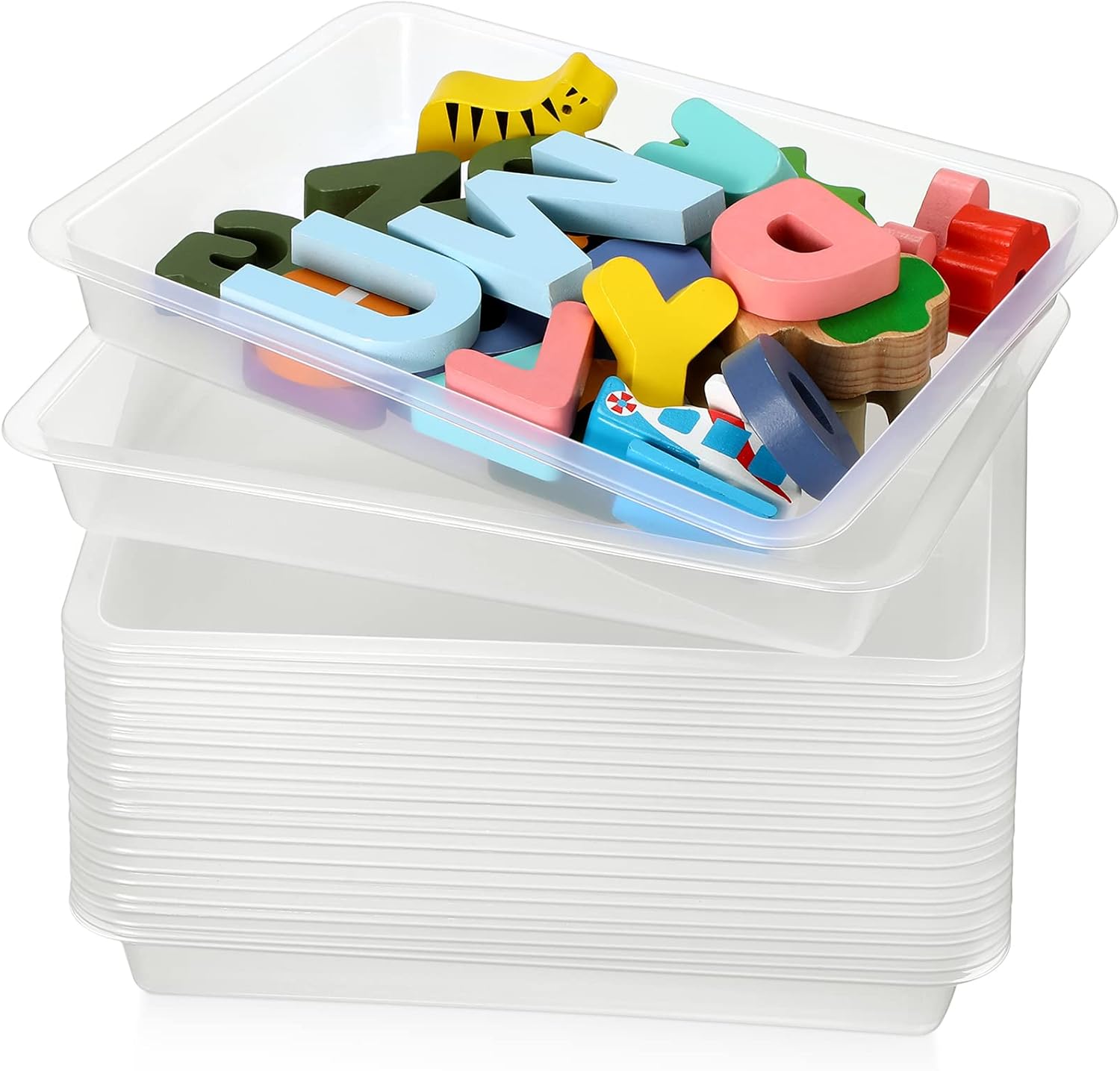 Maitys 24 Pcs Art Trays for Kids Craft and DIY Projects