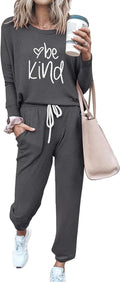 Women Fall 2 Piece Lounge Outfit Tracksuit - Comfortable (Style DY95)