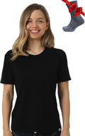 Merino Wool T Shirt Women - 100% Merino Wool Base Layer Tee Merinos