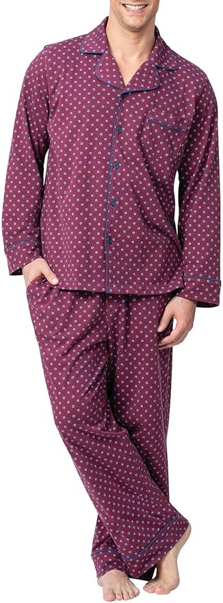 PajamaGram Pajamas For Men - Classic 100% Cotton PJs Sets