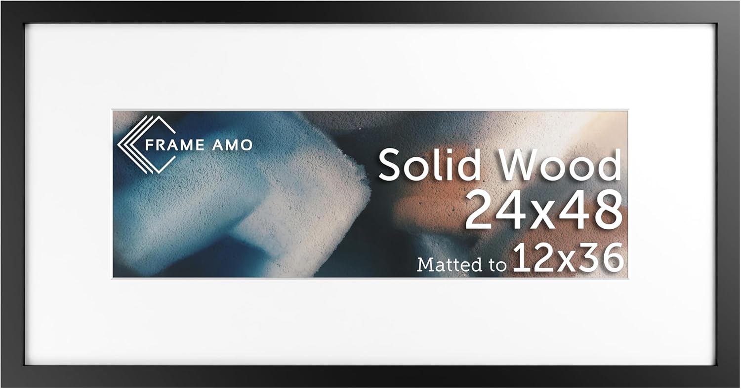 Frame Amo 24x48 Solid Wood Poster Frame for Stunning Displays