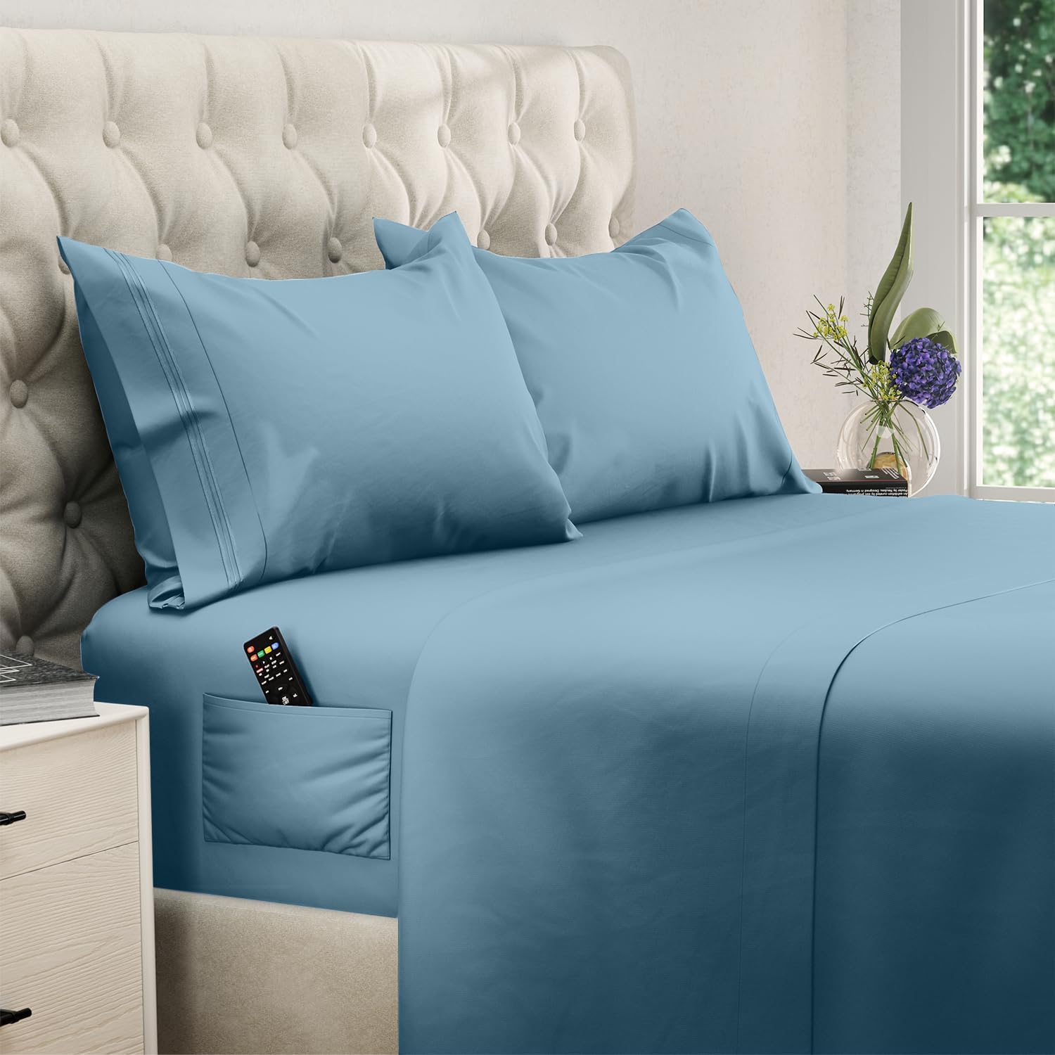 DREAMCARE Twin XL Sheets Set - Soft Cooling Bed Sheets with Pockets