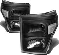 Black Housing Headlights Replacement for 11-16 F-Series Trucks
