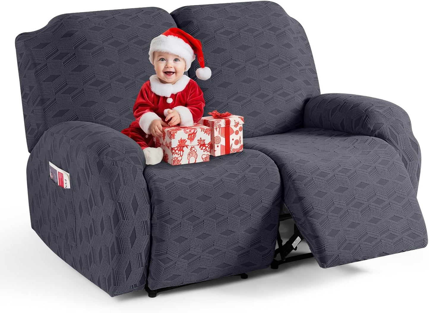 TAOCOCO Recliner Loveseat Cover for Kids and Pets Protection