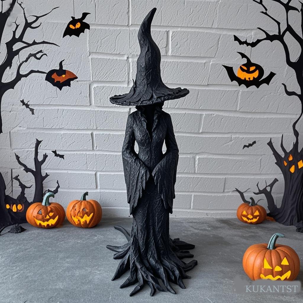 16ft' Cracker Barrel Witch Statue for Halloween Decor and More