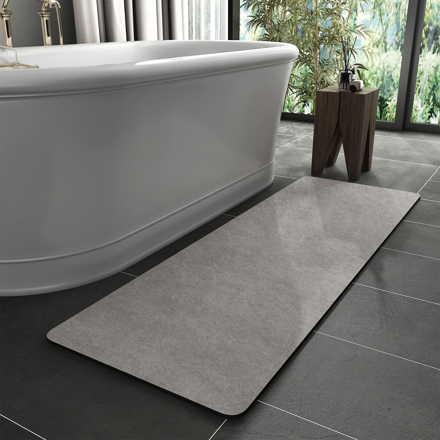 MontVoo Non Slip Quick Dry Bath Mat Rug for Bathroom Use