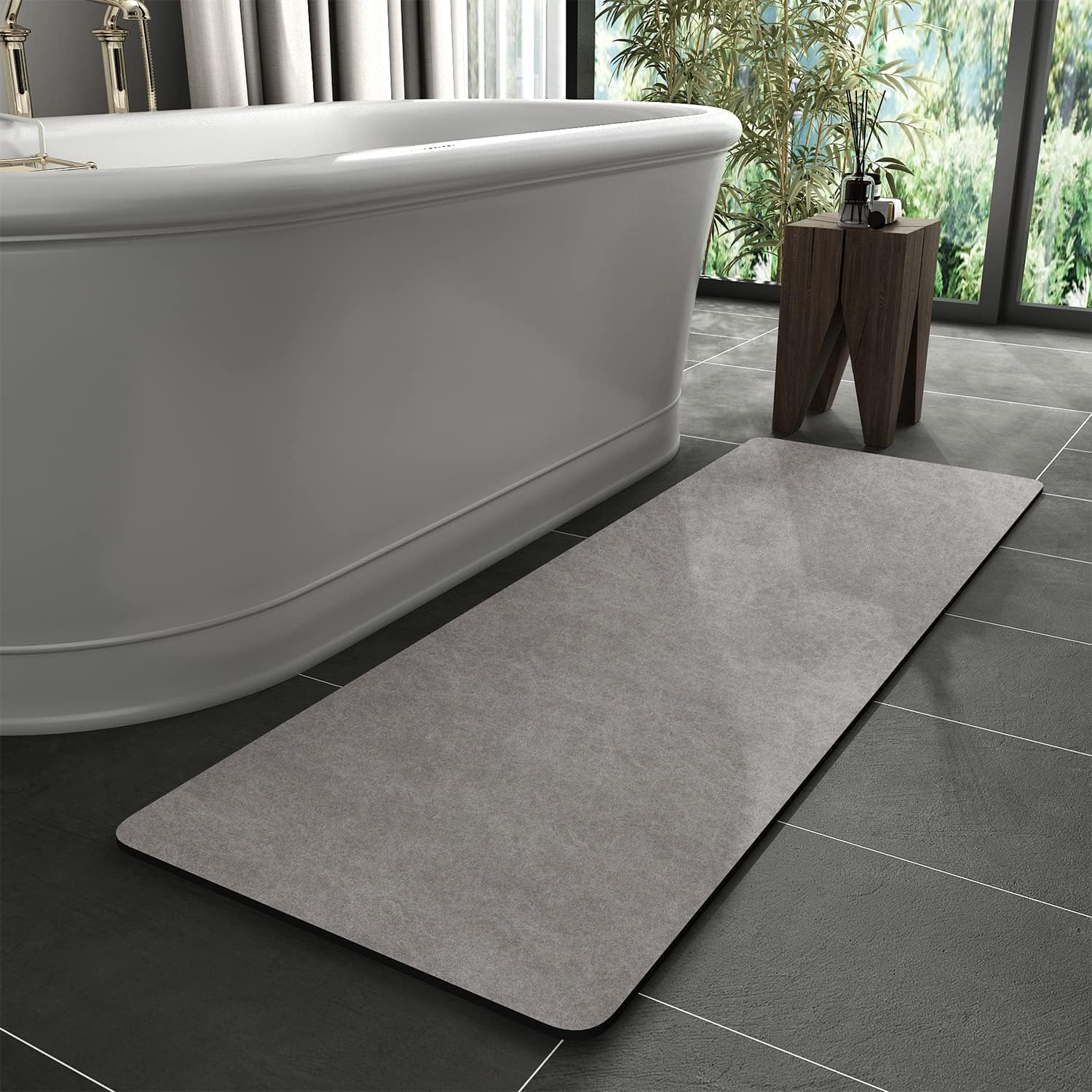 MontVoo Non Slip Quick Dry Bath Mat Rug for Bathroom Use
