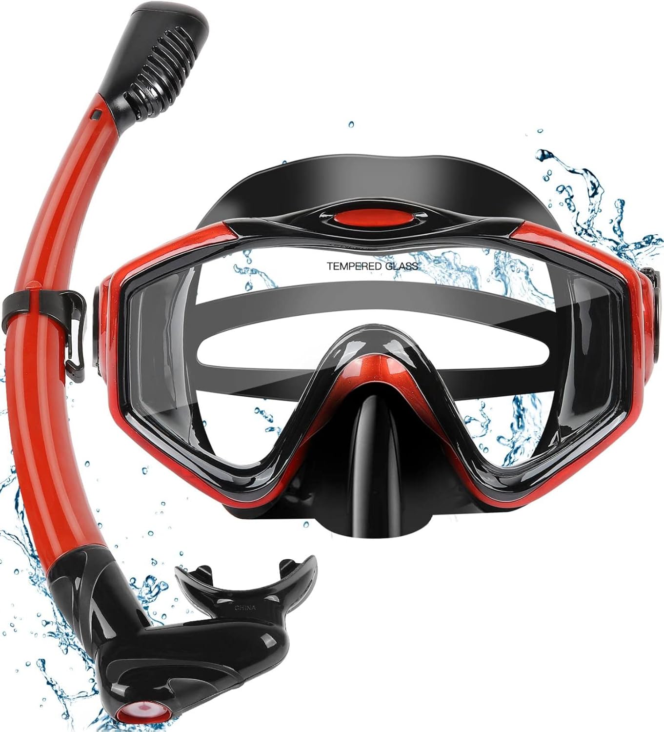 KUYOU Adult Snorkel Set - 180 Wide View Mask for Ultimate Adventure