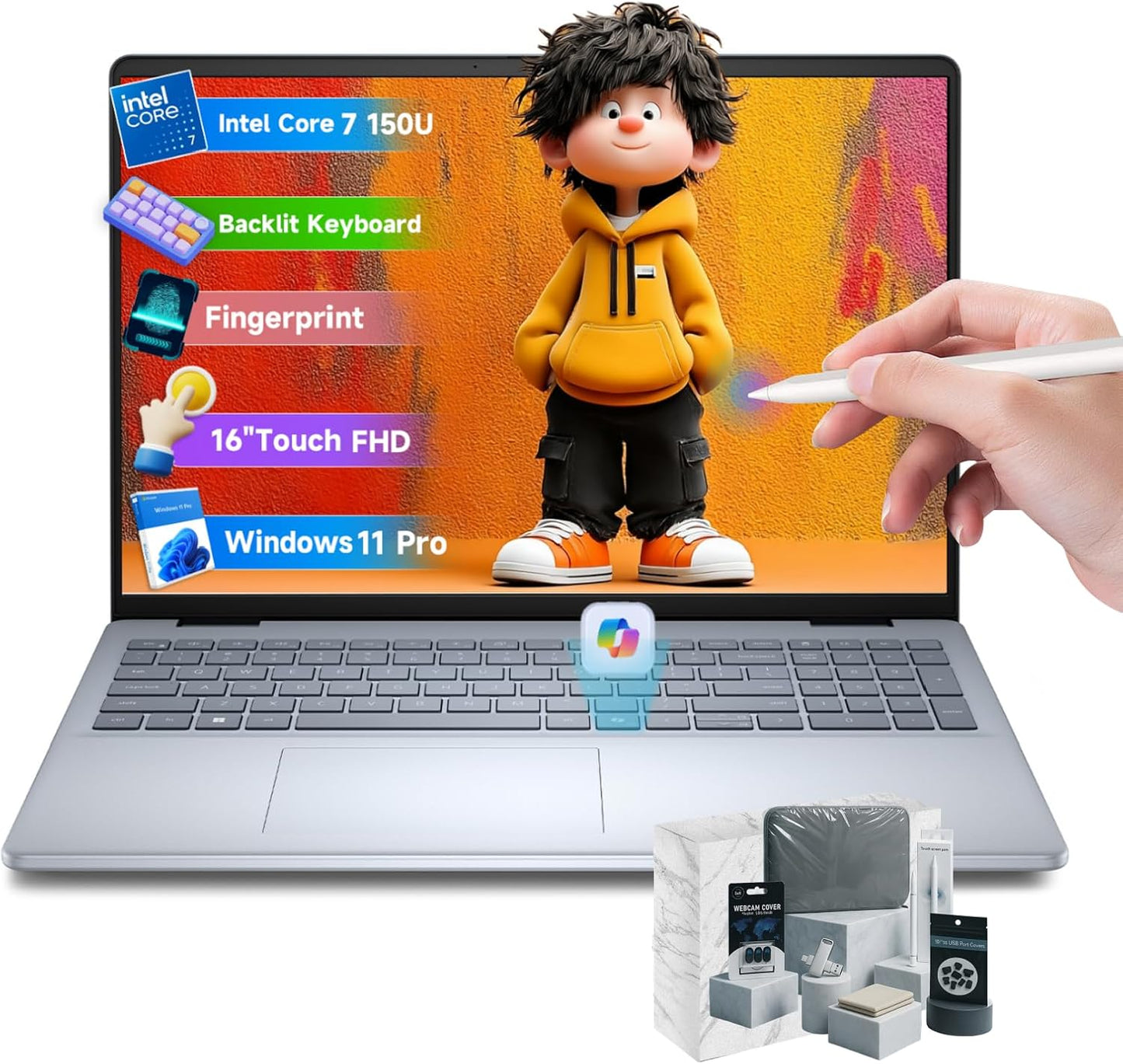 Dell Inspiron 16 Touchscreen Laptop with 64GB RAM and 2TB SSD