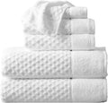 Great Bay Home White Bath Towels - 100% Cotton 6 Piece Set