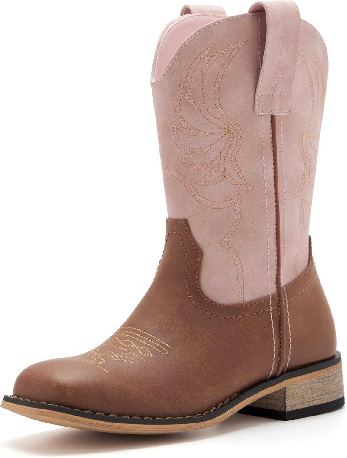 Kids Western Boots for Boys Girls with Embroidered Design