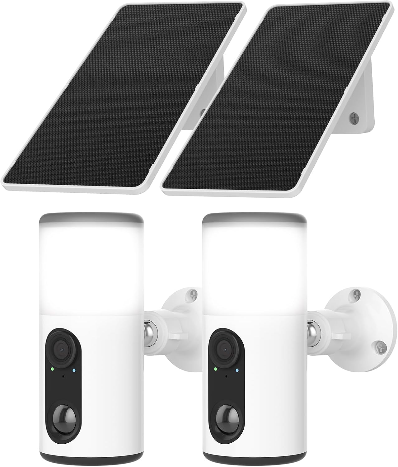 2K Solar Security Cameras Wireless Outdoor with Light Features