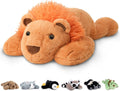Niuniu Daddy 20in Weighted Lion Stuffed Animal - Calming 3.3 lb Plush