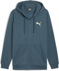 PUMA Men's Essentials Small Logo Full Zip Fleece Hoodie - Lightweight