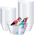 Norme 24 Pcs Oval Storage Tub for Parties and Beverage Storage
