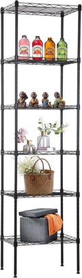 FDW 6 Tier Wire Shelving 17L x 12W x 64H Pantry Rack - Adjustable