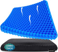 Gel Seat Cushion Jumbo & Thick 20x20x1.9in - Cooling Relief for Long