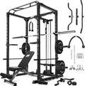 All-in-One Squat Rack for Home Gym - Compact 1000 lb Power Cage